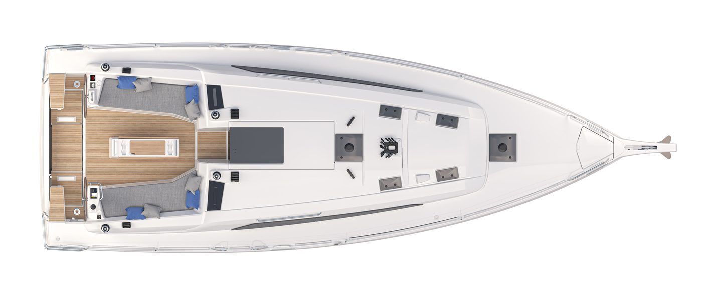 Oceanis 37.1 – Decksplan