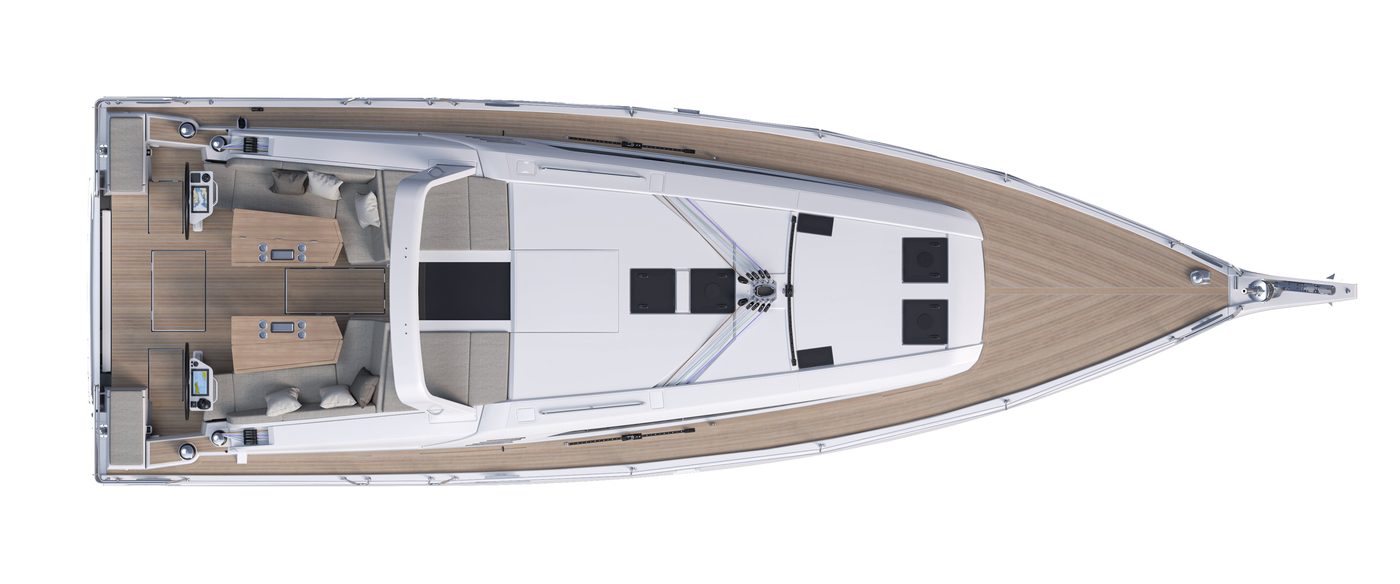 Oceanis 47 – Decksplan